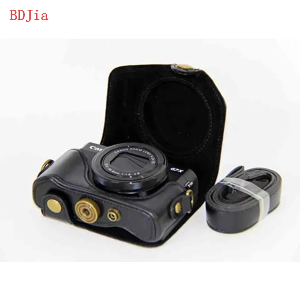 Новый чехол сумка из искусственной кожи с масляной кожей для камеры Canon powershot G7XIII