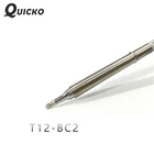 QUICKO T12-BC2 сварочные инструменты, наконечники паяльника, сварочные головки 220 В, 70 Вт для FX9501, T12, ручка 7s, олово для плавления