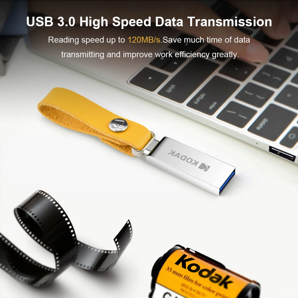 Kodak pendrive K123 USB 3 0 металлический флеш-накопитель 16 ГБ 32 64 Гб 128 U диск OTG подарок |