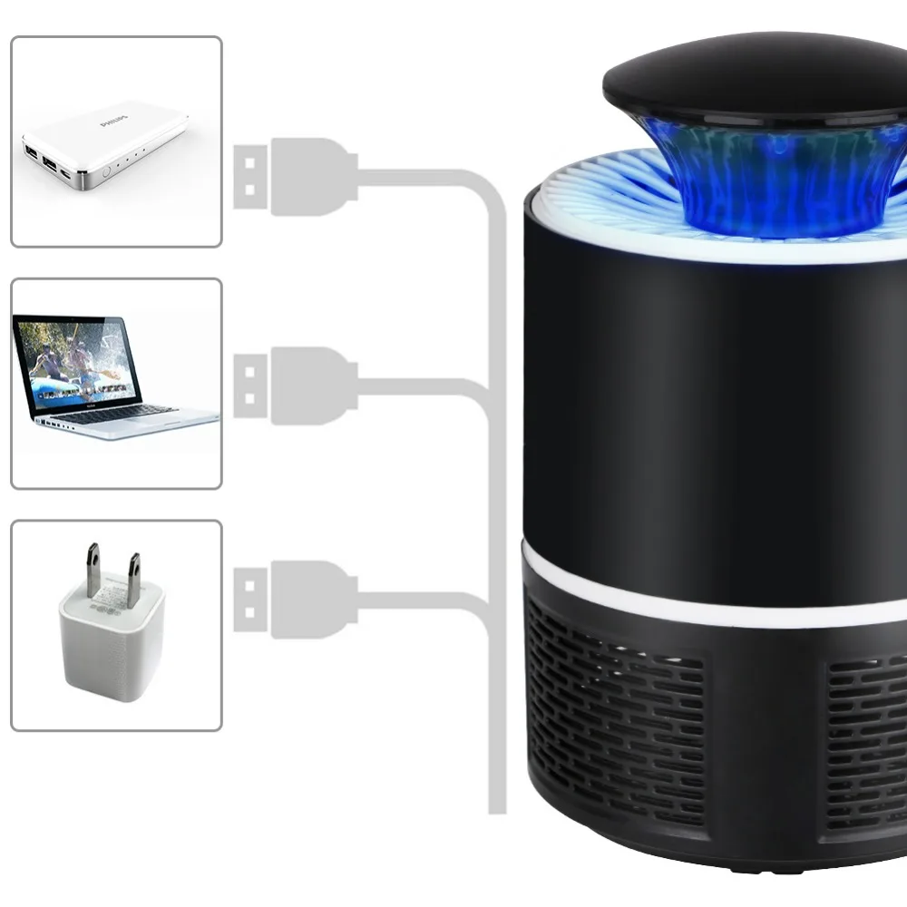 Лампа ловушка для комаров Электроника USB светодиодный чная подсветка освещение