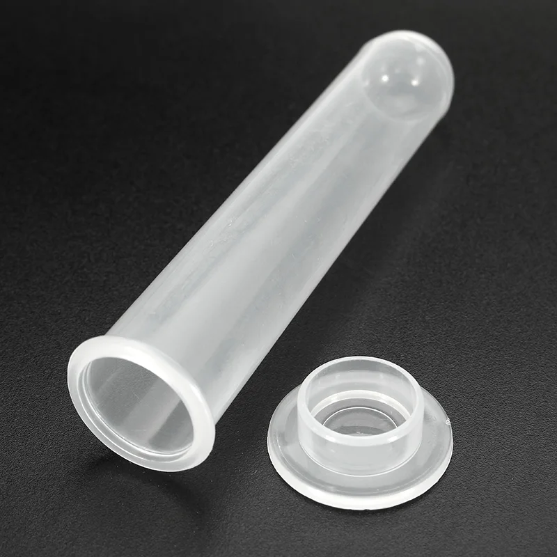 

Kicute 10pcs/set 20ML Micro Centrifuge Test Tube Clear Plastic Vial Container With Snap Cap Lid For Laboratory Sample Supply