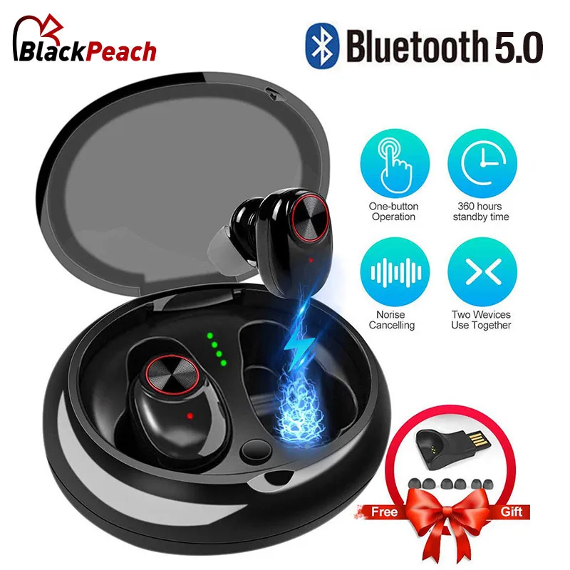 TWS Беспроводные Bluetooth 5 0 наушники IPX7 водонепроницаемые спортивные вкладыши для