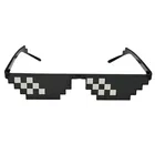 Солнцезащитные очки 8 бит MLG с пиксельными линзами UV400 для мужчин и женщин, Брендовые очки для вечеринки очки Thug Life, мозаичные, в винтажном стиле, 2019
