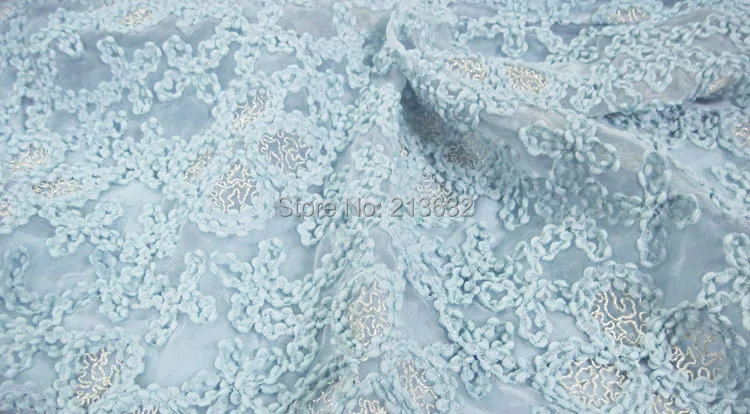 POd1-83 textile clothing Eugen yarn embroidery fabric fashion skirt with lace sewing machine designer tulle | Дом и сад