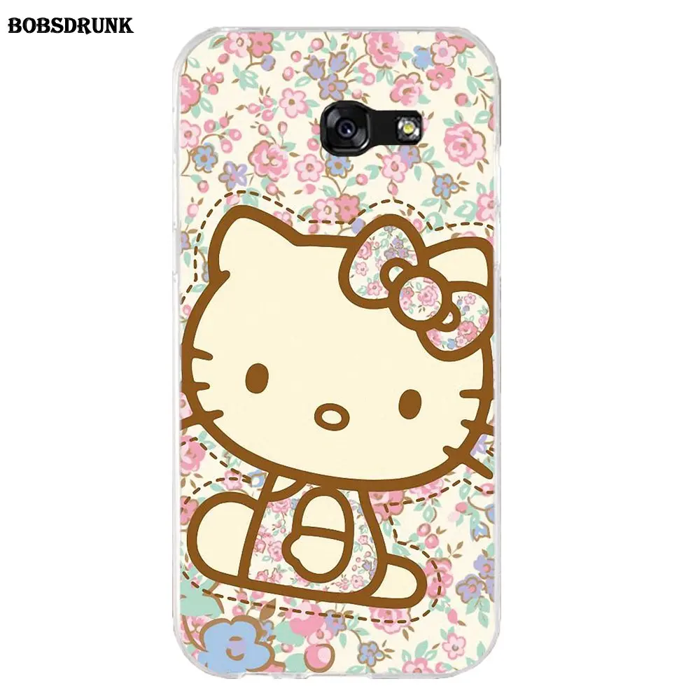 EJGROUP для samsung Galaxy A3 A5 A7 J1 J2 J3 J5 J7 мягкий чехол для мобильного телефона рисунок «Hello Kitty»