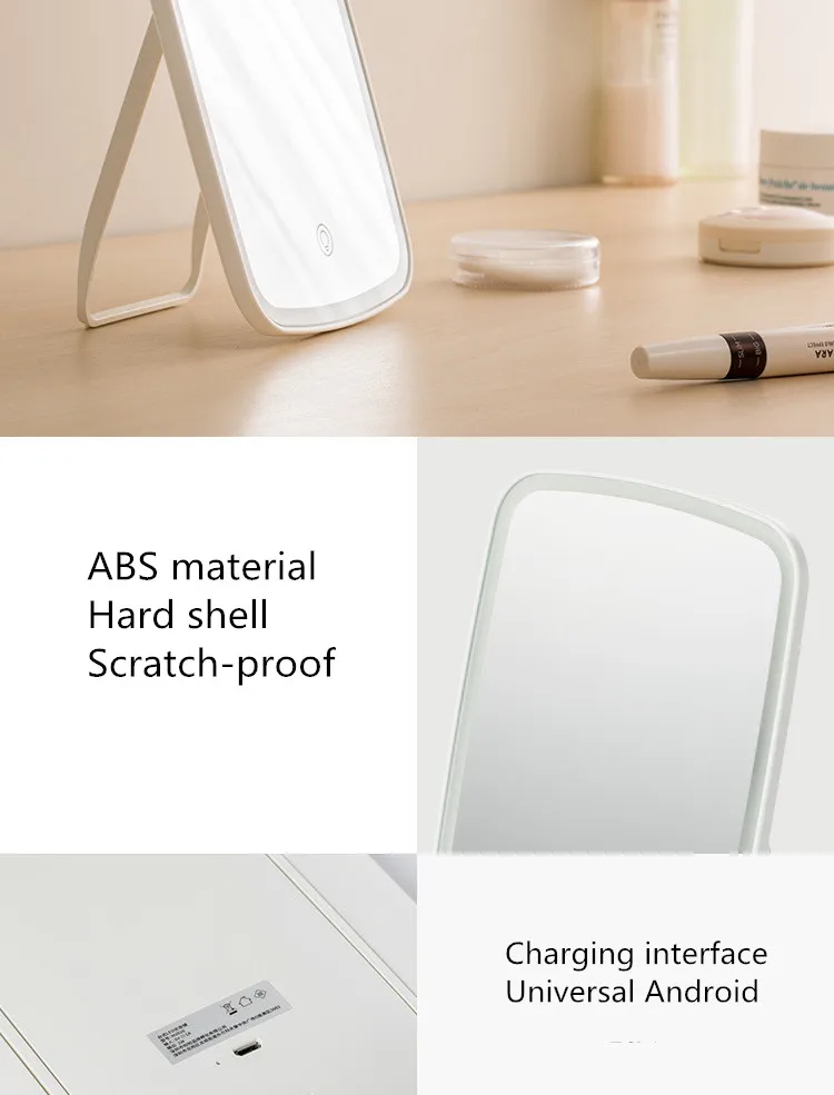 Xiaomi Mijia световое кольцо зеркало с подсветкой xiaomi Lifesmart зеркальное кольцо для макияжа с подсветкой умный продукт Led портативное складное зеркало для дома настольное зеркало