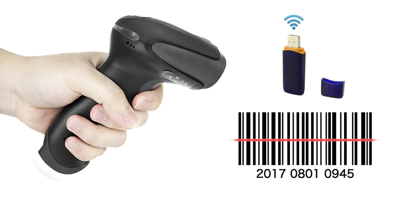 NT 2028 беспроводной сканер штрих кода лазерный считыватель с USB Приемником для POS и