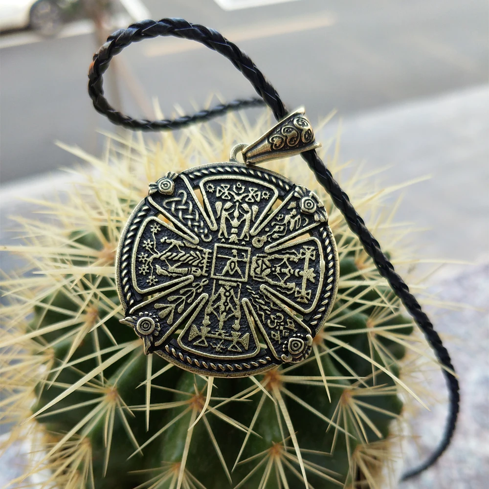 1 шт., славянское ожерелье Kres power Amulet, ювелирные изделия викингов, древнее славянское Скандинавское колдовство, ожерелье талисман