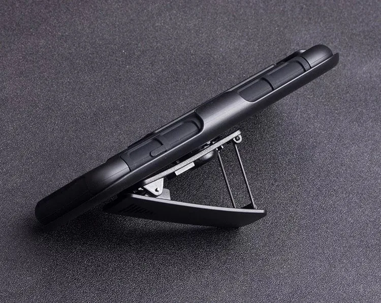 Противоударный защитный прочный армированный Жесткий Чехол-подставка с зажимом