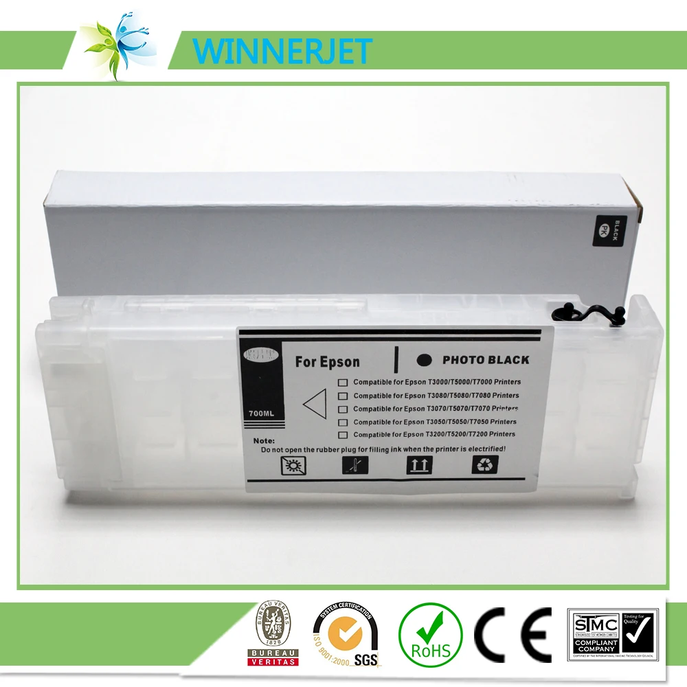 Пустой чернильный картридж Winnerjet 700 мл для картриджа Epson Sure Color SC T3200 T5200 T7200 |