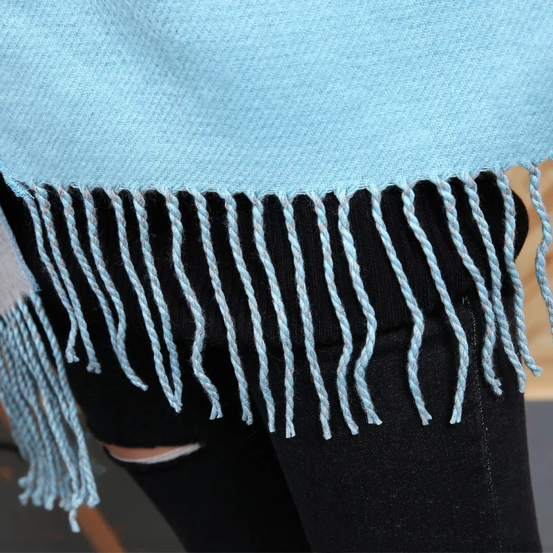 

[FEILEDIS]2017 autumn and winter ladies double-sided shawl scarf thick long section with a sleeve cashmere cloak jacket FD192