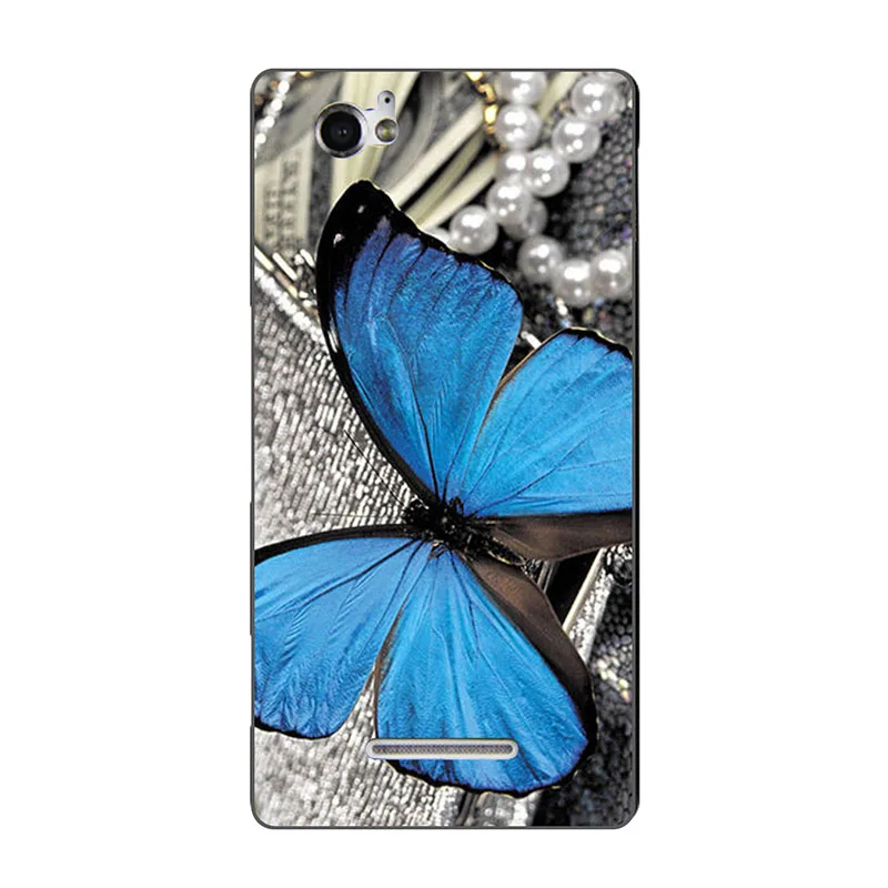 Милый Модный цветочный чехол для Sony Xperia M Dual C1905 C1904 C2004 C2005 чехлы с рисунком