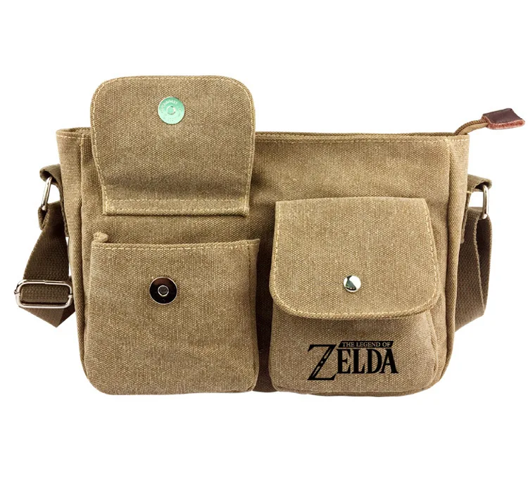 Ссылка логотип Zelda модные аниме холщовые сумки через плечо мягкая сумка-мессенджер повседневная хозяйственная сумка для девушек Новинка