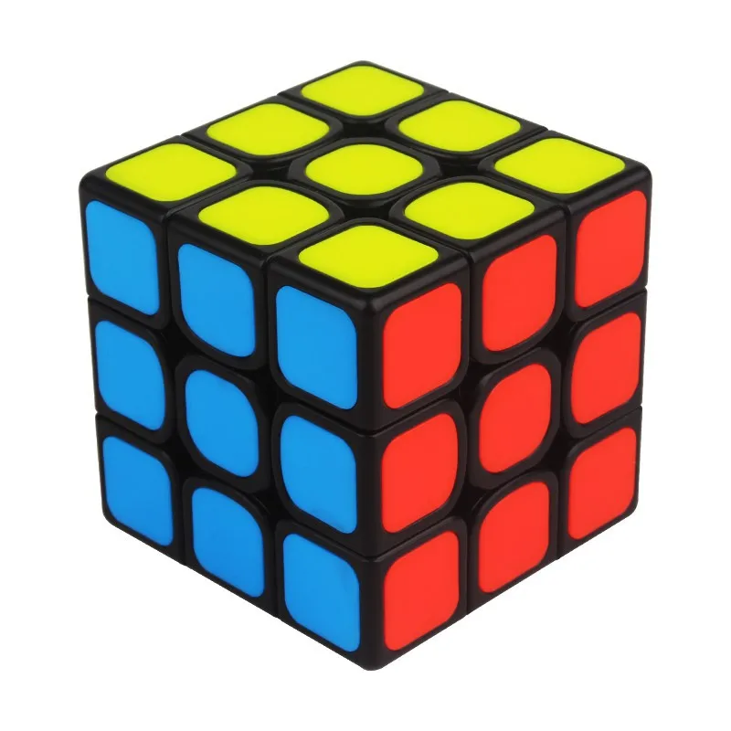 Черный Kylin V2 3x3x3 высокоскоростной волшебный куб Твист Головоломка 3x3 Yuxin 55 5 мм