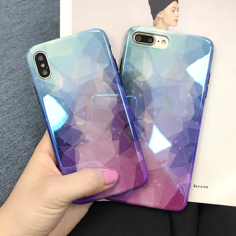 Алмазный градиент 8 мобильный телефон оболочка Blu-Ray фиолетовый XS max Все включено