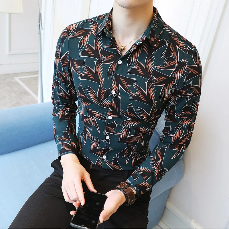 Мужские нарядные рубашки Camisa Social Masculina приталенные мужские больших размеров