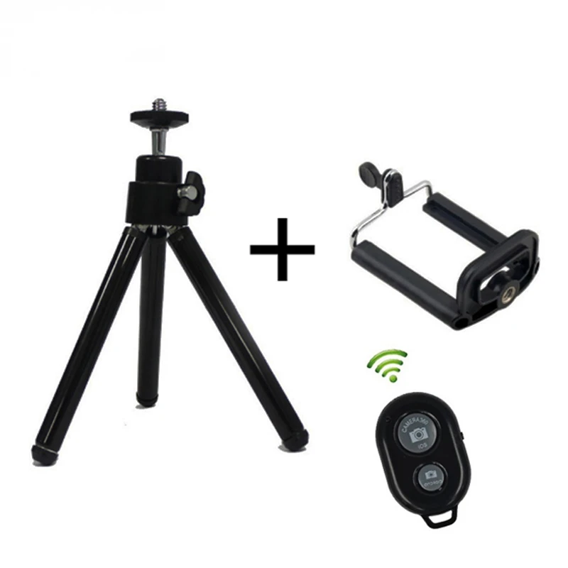 Металлический Мини беспроводной bluetooth штатив с дистанционным управлением