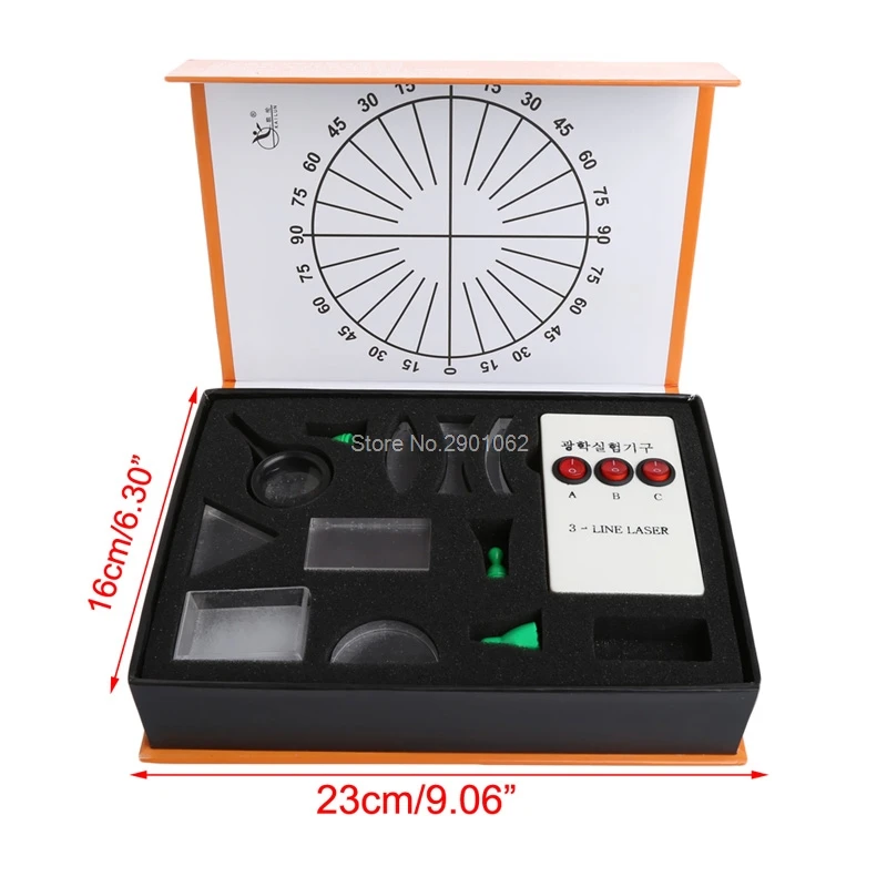 

Physical Optics Experiment Set Triangular Prism Laser Lights Convex Concave Lens Set Child Gift Toy Science Equipment -B119