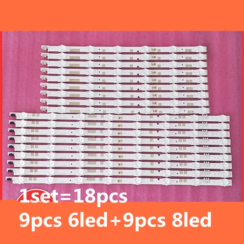 Newl Kit 18 шт. Светодиодная лента подсветки для Samsung UE55JU6800K UE55JU6870U V5DR_550SCA_R0 V5DR_550SCB_R0 BN96