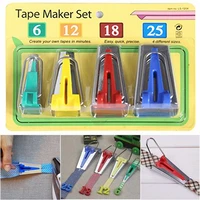 set of 4 sizes sewing accessories bias tape makers 4 size 25mm 18mm 12mm 6mm sewing quilting hemming sewing tools aa7680
