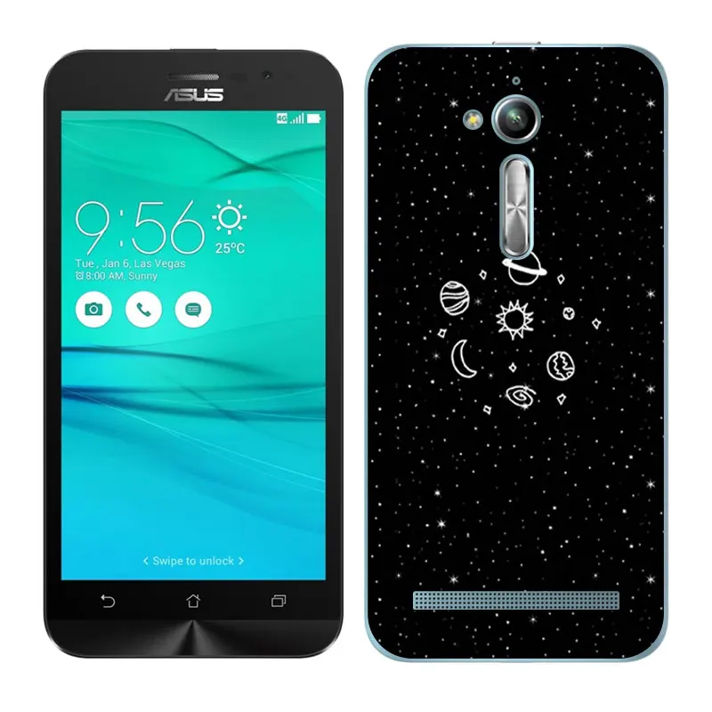 Мягкий чехол для Asus Zenfone Go ZB500KL ZB500KG силиконовый Для окрашенные бобы 5 0&quot|Бамперы| |