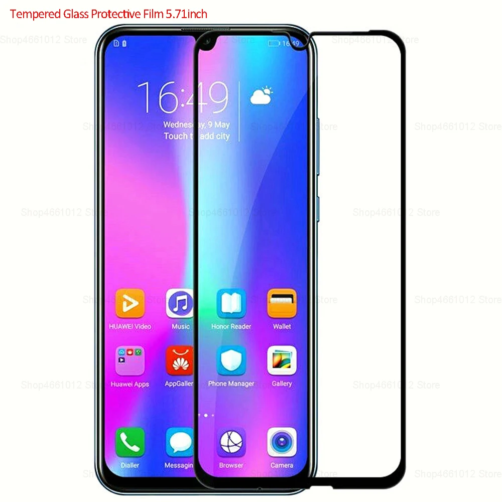 Закаленное стекло 9D с полным приклеиванием для Huawei Honor 8S Защитная пленка экрана Y5