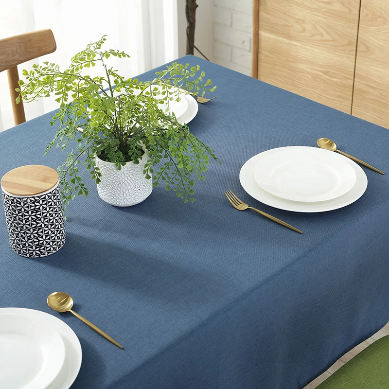 

Cotton Linen Waterproof Cloth Dining Table Cloths Clothes Cover Cloth Rectangular Table Tablecloth Tablecloths Table-cloth