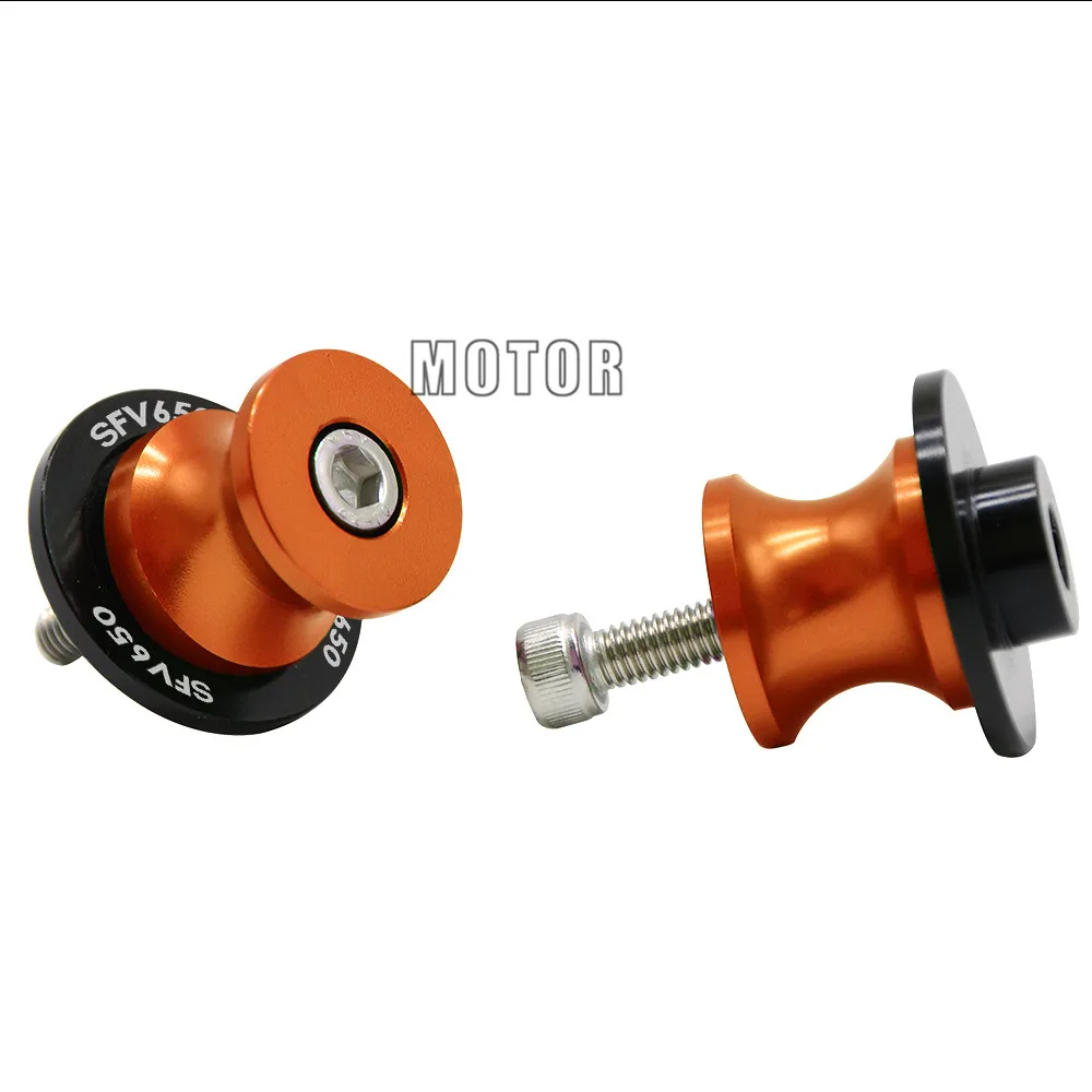 8mm Orange 8 мм для Suzuki SV650 SV650S SV1000 SV1000S весь год маятник Слайдеры Катушки ЧПУ мотоцикл задний стенд шурупы ползунок SV 650 1000 S - Цвет: 8mm Orange