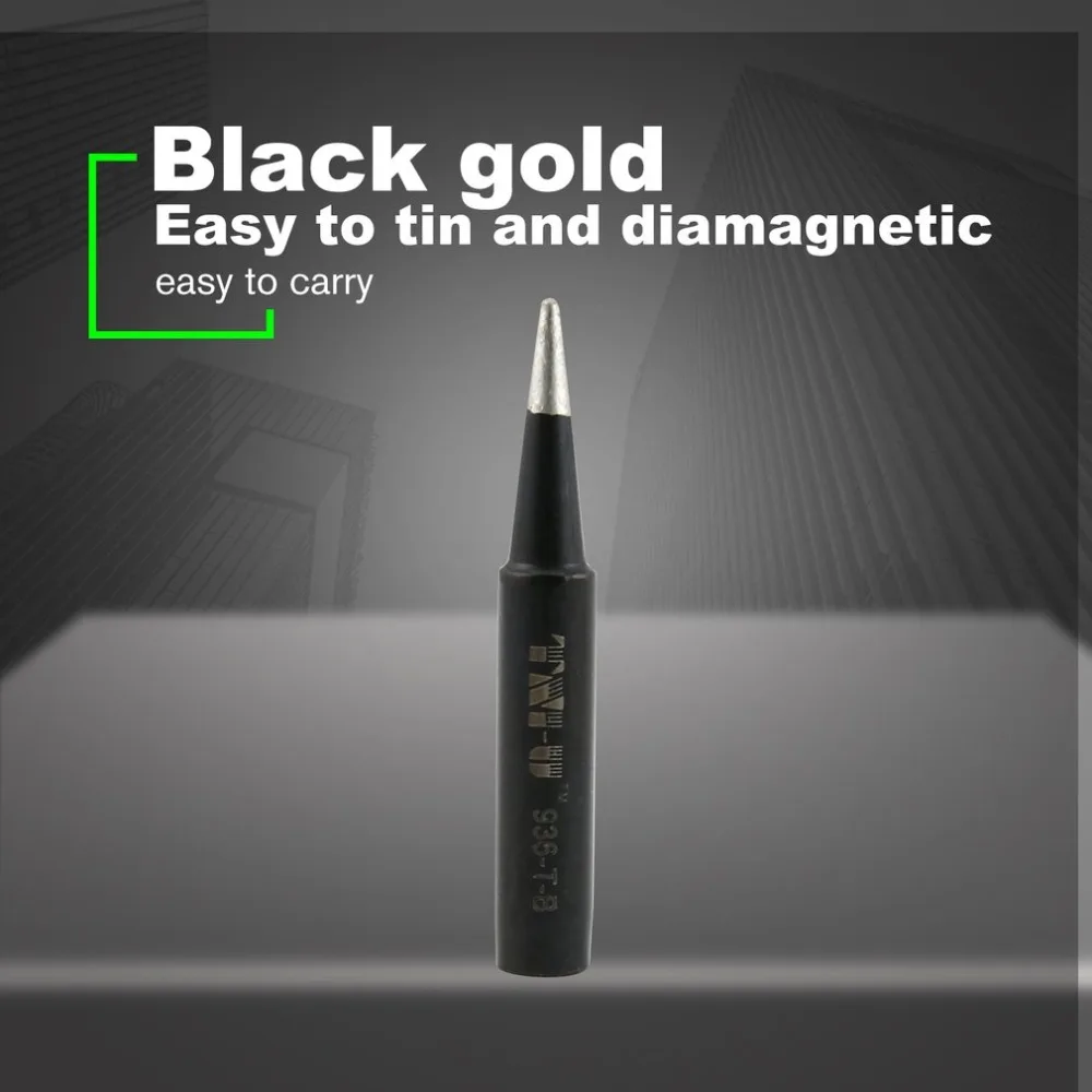 TNI U 936M T Enviromental Black gold паяльник Сварка железная головка инструмент Замена для 936