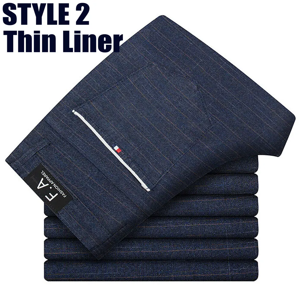 Style2 Thin-Navy MYDBSH зимние штаны для мужчин, повседневные штаны с толстой меховой подкладкой, теплые спортивные штаны, флисовые эластичные брюки с капюшоном, спортивные штаны, W28-38 - Цвет: Style2 Thin-Navy