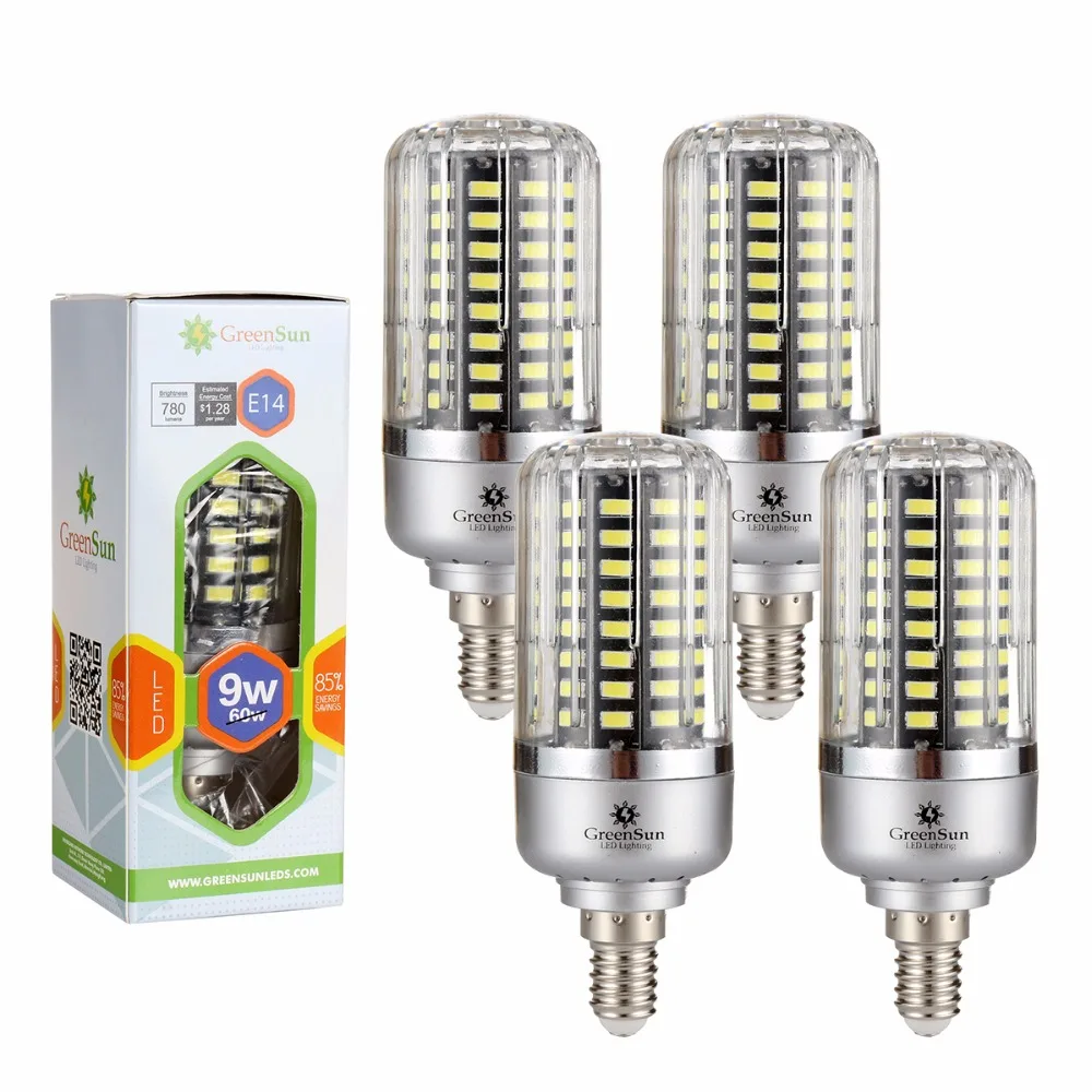 4/10 шт. E14 9 W 5736 SMD светодиодный светильник 85 265 V Полный умная ИС (интеграционная