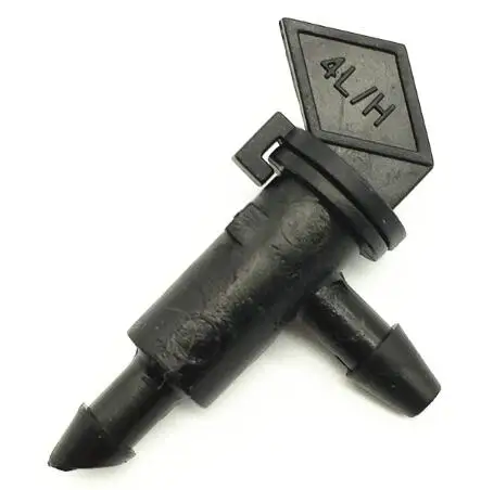

100pcs- pack 4L/H DRIPPERWITH 4/7''tubing hose positioning