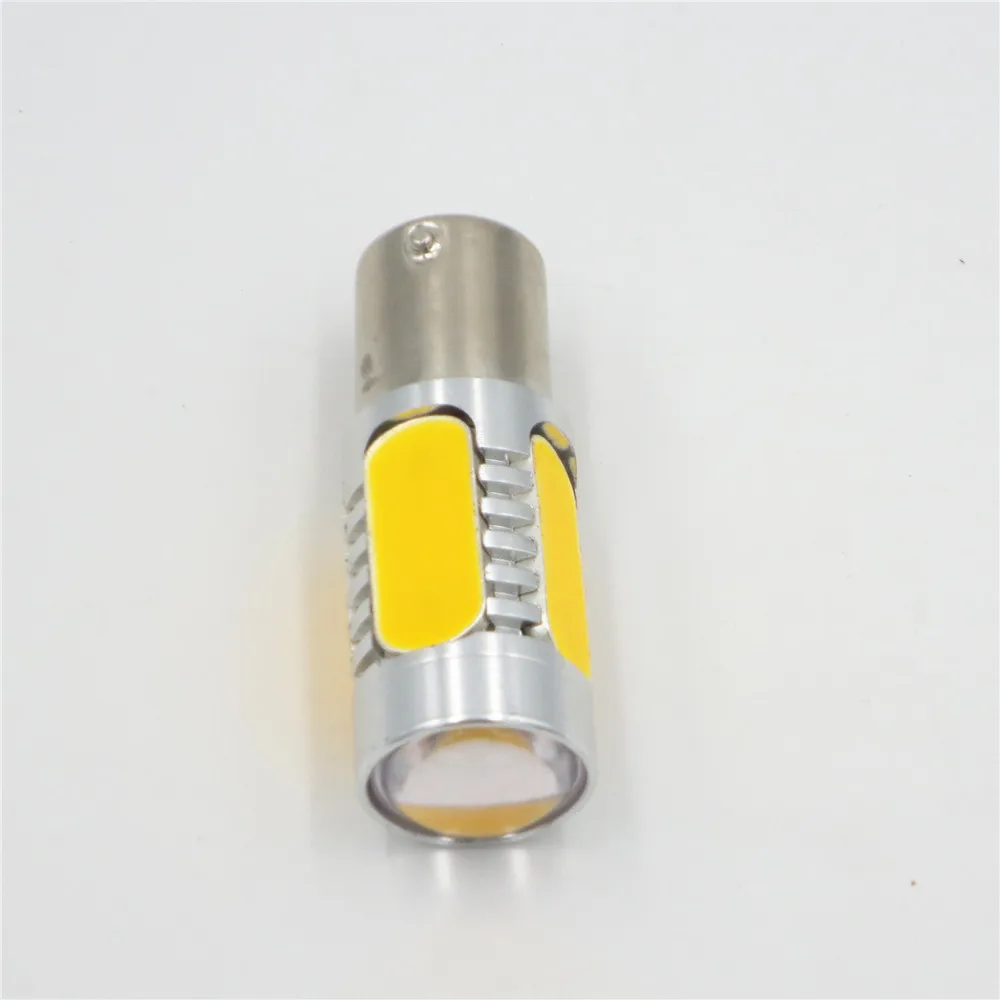 1X1157 BAY15D P21/5 Вт 7,5 белого цвета, доступен в 5 COB светодиодный задний тормоз Стоп-лампа противотуманных фар светильник 7528 2057 желтый красный ледяной, синий, розовый
