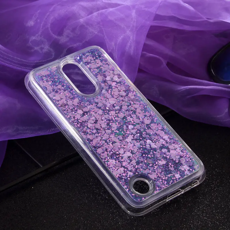 Liquid phone Case sFor LG K8 K10 2017 P8 P9 Lite Lenovo K6 Note Cases Glitter Dynamic Quicksand Sand Soft TPU Back Cover |