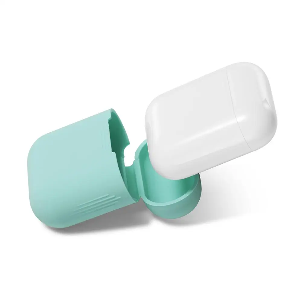 Чехол для Airpods силиконовый мягкий чехол беспроводных наушников Airpod аксессуары Air