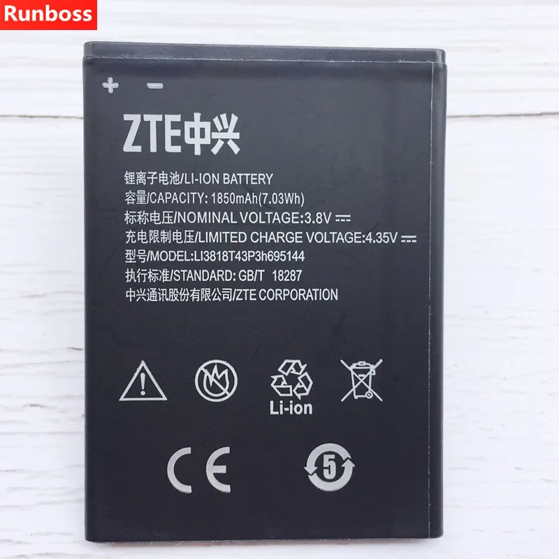Аккумулятор Li3818T43P3h695144 для ZTE V830w Kis 3 Max мобильный телефон 100% высокое качество 1850