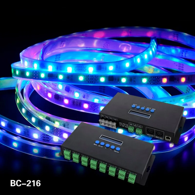 

16 каналов Artnet для SPI /DMX WS2811 WS2812B SK6812 2801 8806 светодиодный пиксельный контроллер 340 пикселей * 16 каналов фотосессия