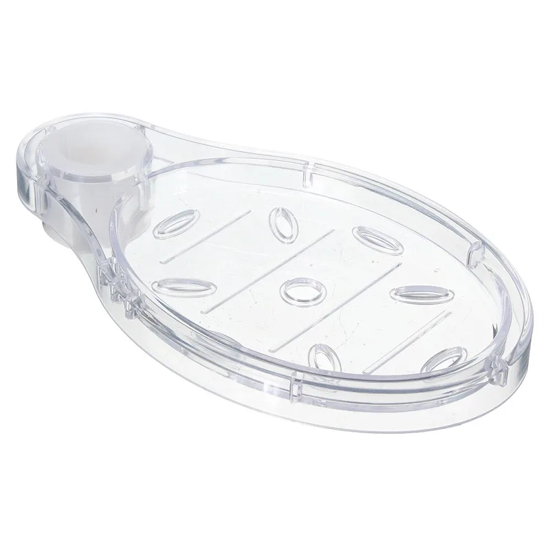 Mrosaa держатель для душевой рейки мыльницы из АБС пластика Прозрачная Коробка мыла