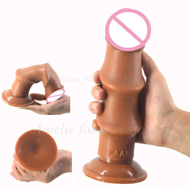 FAAK большой фаллоимитатор член реалистичный пенис Анальная игрушка для женщин