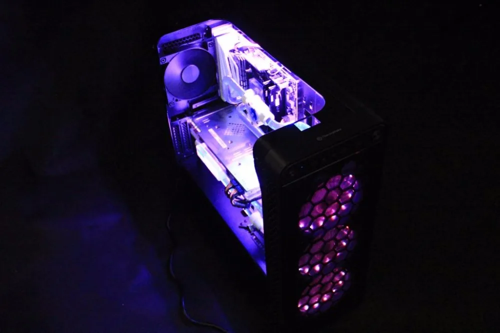 FREEZEMOD компьютерный шкаф атмосферный светильник светодиодный светильник полоса дистанционного управления RGB Синхронный процессор видеокарта блок YKDT-GBC