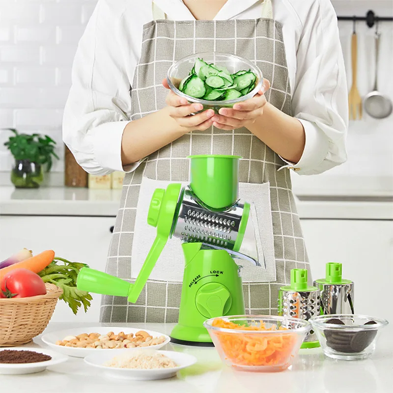 Ручная овощерезка слайсер кухонные аксессуары многофункциональный Круглый