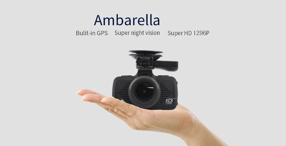 Автомобильный видеорегистратор Камера gps 2 в 1 Ambarella A7LA50 gps регистратор LDWS супер Full HD 1296P видеорегистратор, видеомагнитофон с превышением скорости, напоминающий ночь