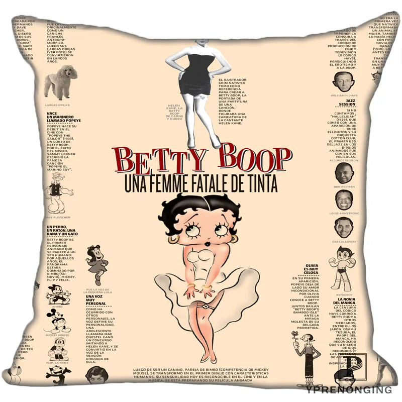 Для наращивания с лучшими продажами от Betty Boop (1) @ Подушка Чехол Спальня дома