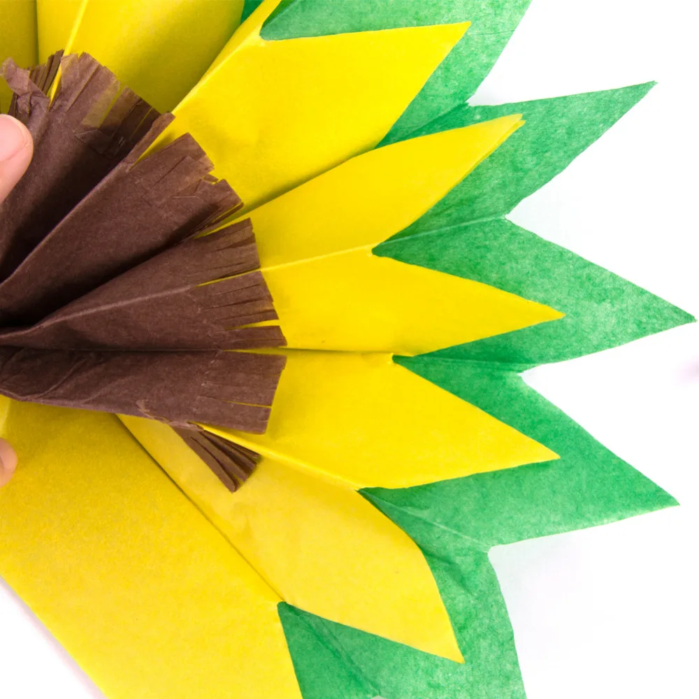 30 см набор из 3 тканевых бумажных подсолнухов Декор Gerbera Daises для мороженого свадебный душ Свадебная вечеринка Детский душ день рождения
