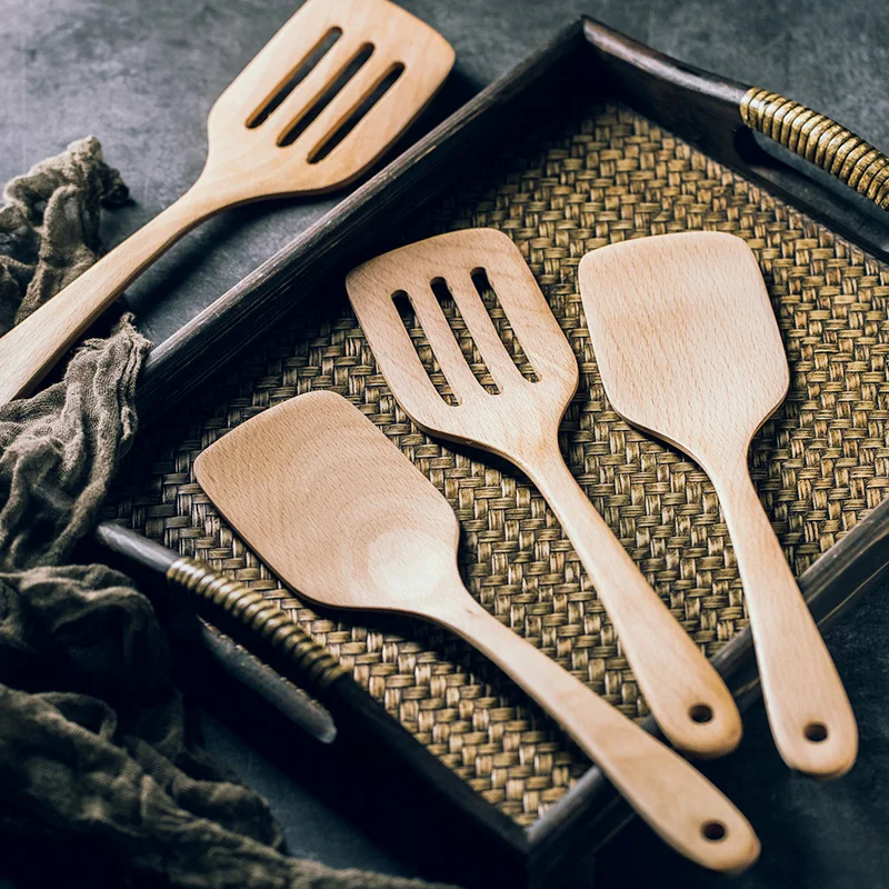 1 шт. кухонная лопатка с длинной ручкой и антипригарным покрытием|Набор посуды| |