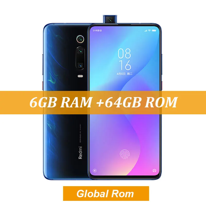 Global Rom Blue Xiaomi Redmi K20 Global Rom 6 ГБ 64 Гб Восьмиядерный процессор Snapdragon 730 6,39 ''AMOLED экран 48MP камеры 4000 мАч - Цвет: Global Rom Blue