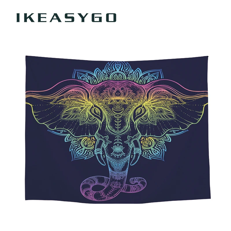 IKEASYGO 1 шт. животных Elephent гобелен Цветной печатных декоративный 2000x1300 мм 1500x1300