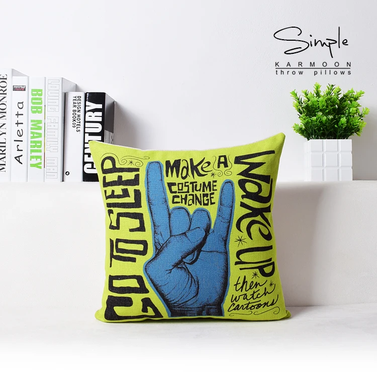 Наволочки с граффити для домашнего декора, украшение рок-поп-арт, декоративные подушечки, наволочки из льна и хлопка для дивана 45х45 см.
