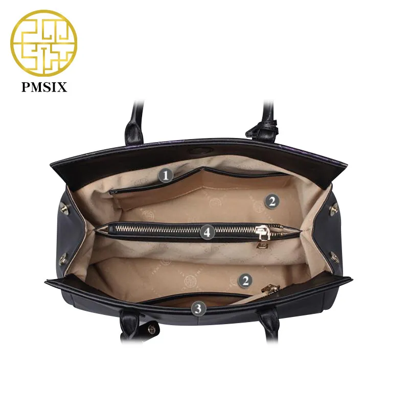 Сумка-тоут женская из натуральной кожи с тиснением в виде цветов |