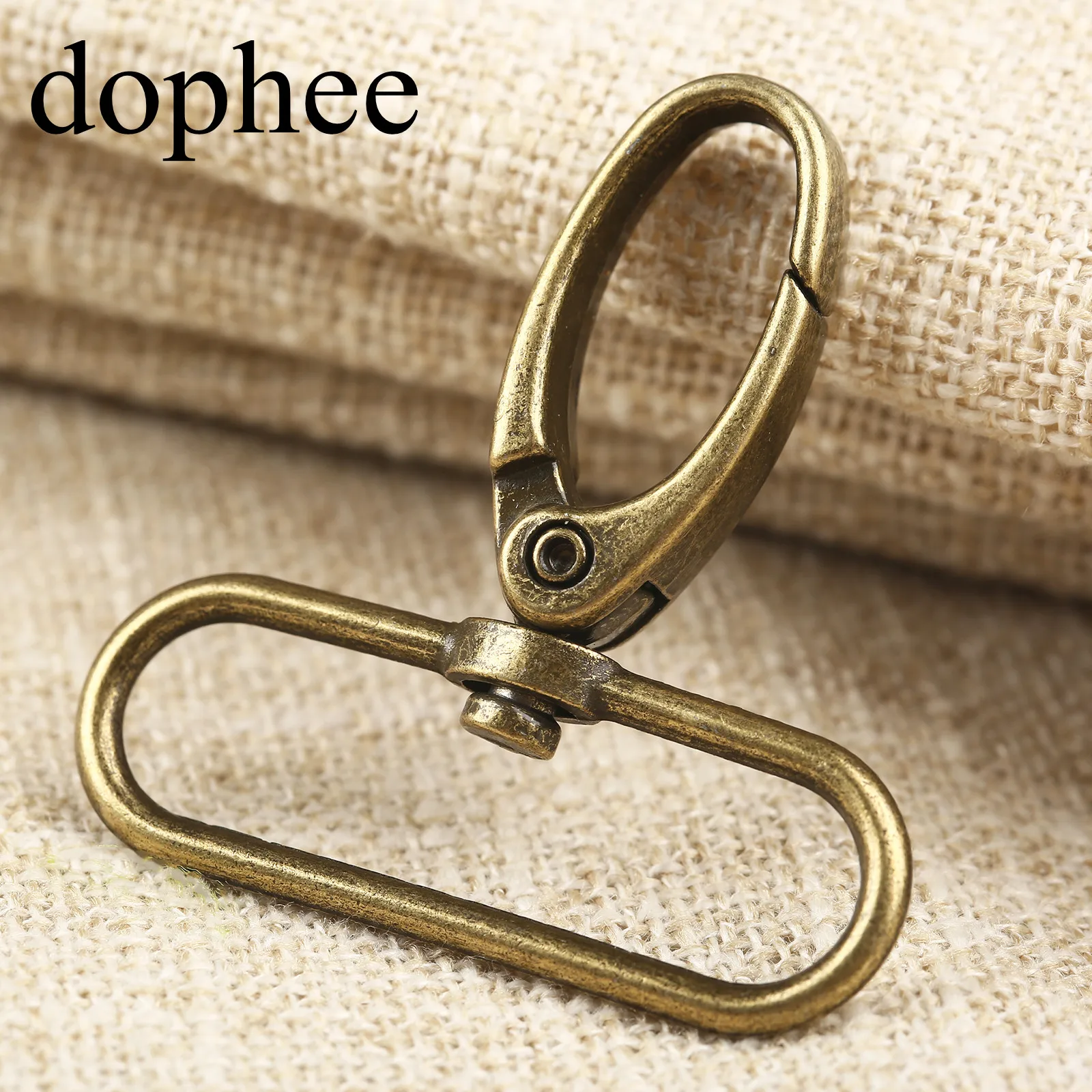 Dophee 20 шт./лот, металлическая багажная сумка, собачья пряжка, крюк, сумка, вешалка, застежка омаров, сделай сам, швейный брелок для ключей ручной работы, пуговицы LW664